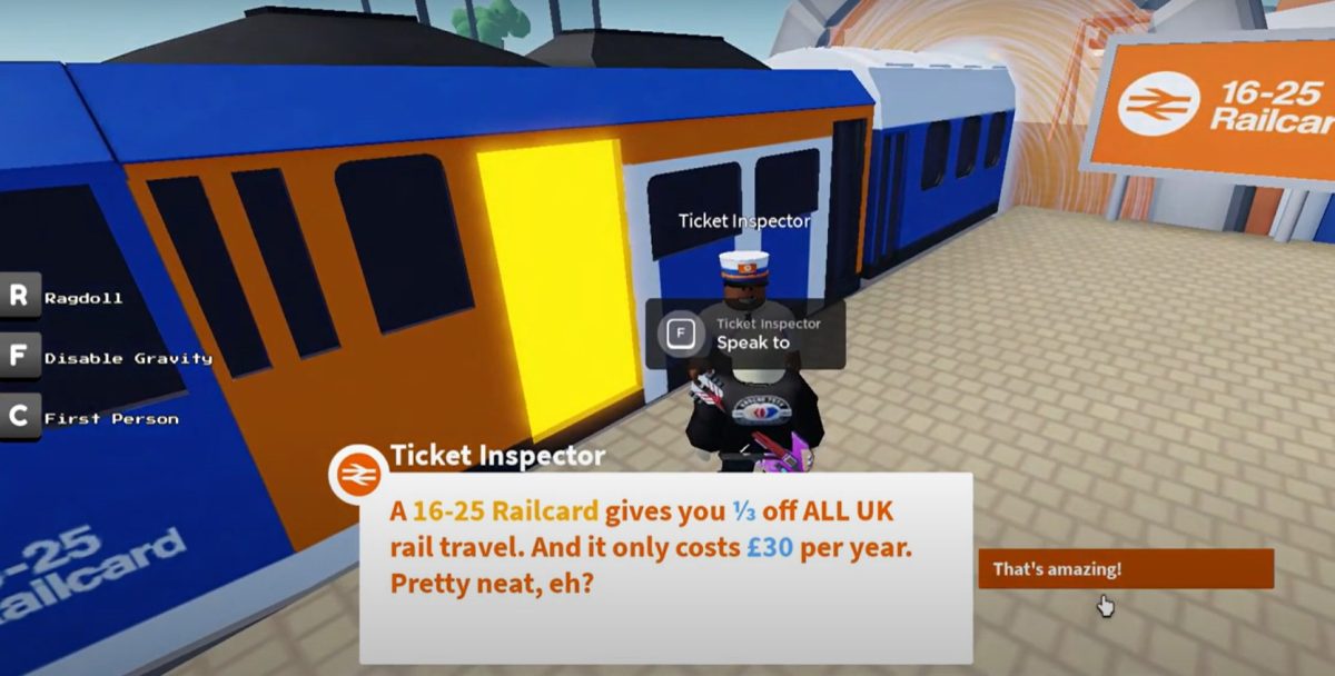 National Rail targets Roblox players to promote student railcard